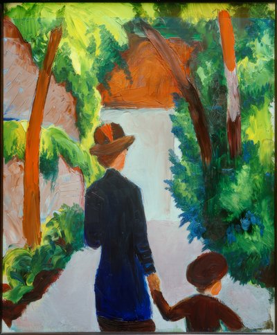 Mother and Child in the Park by August Macke